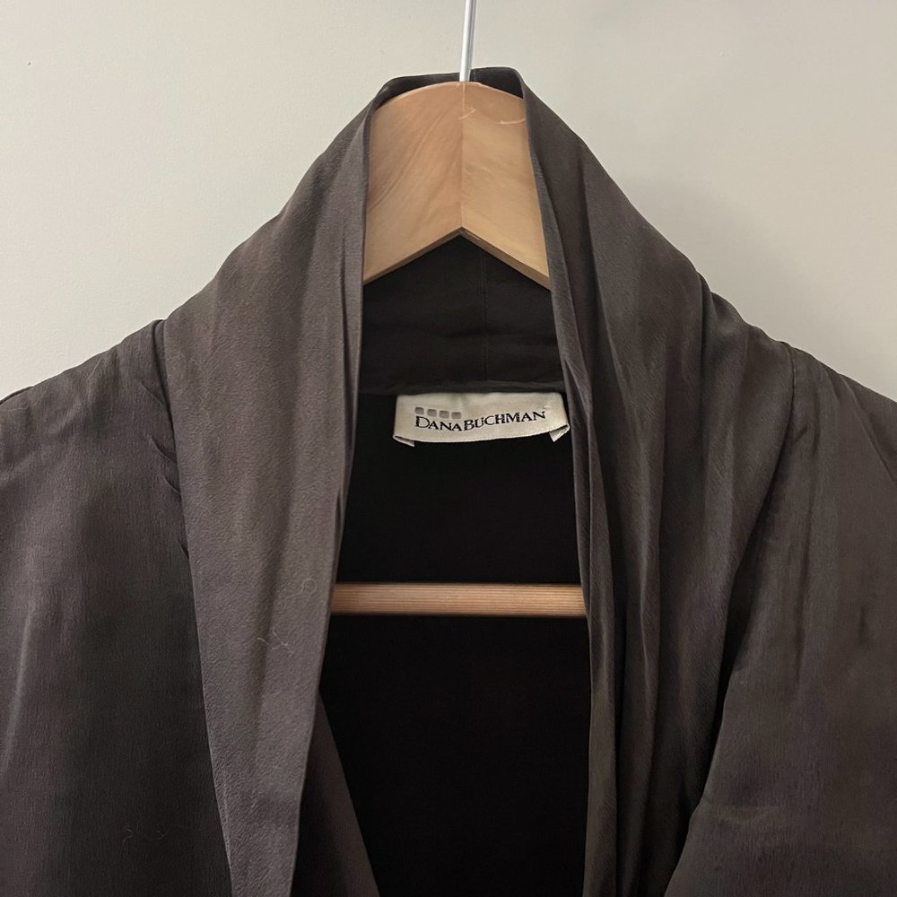 Chocolate Brown Button-Down Blouse - image 3